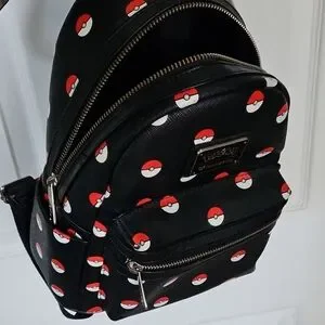 Loungefly | Bags | Loungefly Black Backpack With Red And  display picture 2